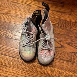 Dr. Martens Silver Black Boots